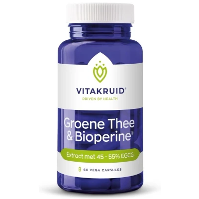 Afbeelding van Vitakruid Groene Thee Extract 500 Mg met Bioperine, 60 Veg. capsules