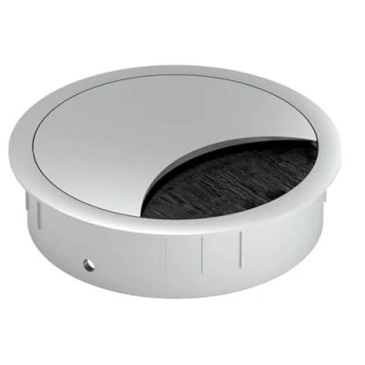 Afbeelding van BACHMANN Kabeldoorvoer, rond, metallic, grijs.