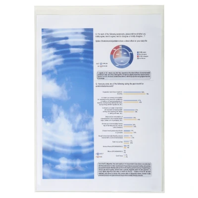 Afbeelding van Exacompta Ref 5382E PVC enkele beschermhoes 297 x 210 mm groot, geschikt voor A4 documenten, 2 gezichten, PVC, duurzaam dagelijks gebruik zak van 10