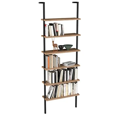 Afbeelding van VCM Holz Wandregal Hängeregal Regal Bücherregal Wandboard Deko Board Insasi 6