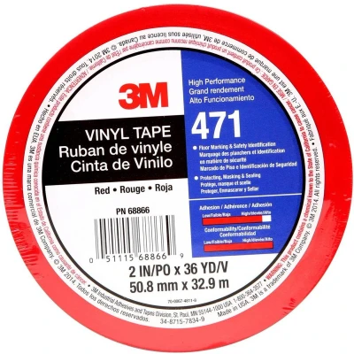 Afbeelding van 3M 471R50IW PVC plakband Rood (l x b) 33 m 50 mm 1 stuk(s)