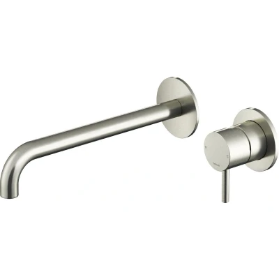 Afbeelding van HotBath Archie afbouwdeel inbouw wastafelmengkraan 25cm RVS Minimalistisch design