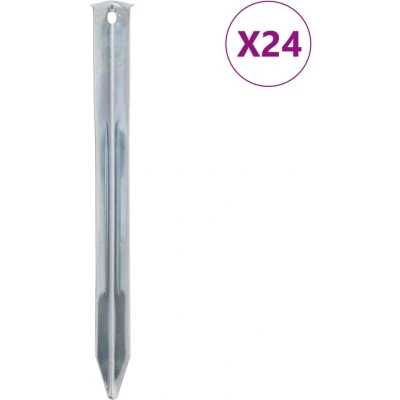 Afbeelding van Tentharingen 24 st 20 mm 22 cm gegalvaniseerd staal