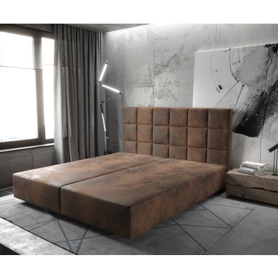 Afbeelding van Boxspring frame Dream Fine microvezel bruin 180x200