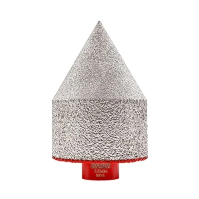 Afbeelding van DT DIATOOL Diamant Afschuinende Vinger Bit voor Beveling Vergroting Trimmen Bestaande Gaten van Porselein Keramische Tegels Graniet Marmer Stone, Diameter 50mm M14 Draad