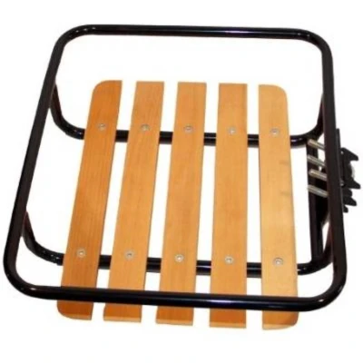 Afbeelding van Benson Fietsvoordrager 24, 26 en 28 inch Zwart met Hout