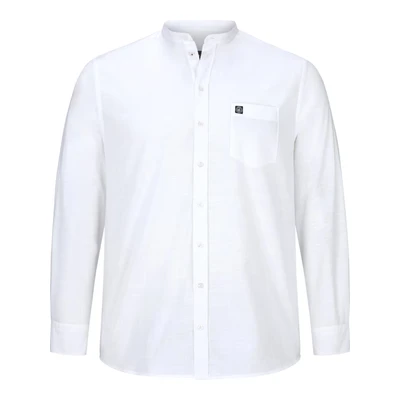 Afbeelding van Jan Vanderstorm regular fit overhemd KALLU Plus Size wit