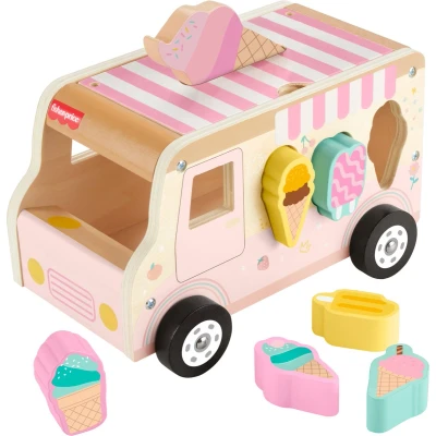 Afbeelding van Fisher Price Houten IJsvorm Sorteerset
