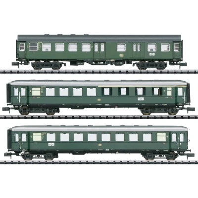 Afbeelding van MiniTrix T18209 Personenrijtuig 3 delige set „Eiltrein in de Donautal van DB