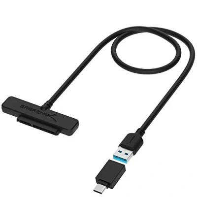 Afbeelding van SABRENT USB 3.1 (Type A) naar SSD / 2.5 Inch SATA harde schijf Adapter [Geoptimaliseerd voor SSD, Ondersteuning UASP III] (EC SS31)