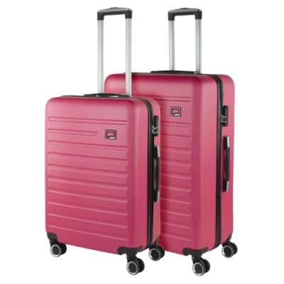 Afbeelding van SKPAT Valises. Lot de Valise Rigides 4 Roulettes Grande Taille, soute Avion, Bagages pour Voyages.Ensemble Voyage. Verrouillage à Combinaison, Fuchsia