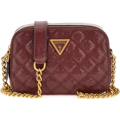 Afbeelding van GUESS Schoudertas Giully Camera Bag Burgundy Wijnrood