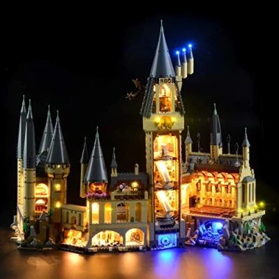 Afbeelding van GEAMENT Blocks Light Kit voor Harry Potter Kasteel Zweinstein (Hogwarts Castle) Verlichtingsset Compatibel met Building Model 71043 (Bouwsteenmodel niet inbegrepen)