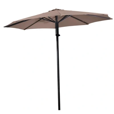 Afbeelding van Leslie Living Push Up Parasol Libra Taupe 3 Meter