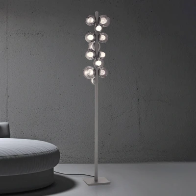 Afbeelding van Paul Neuhaus Grijze vloerlamp Pure Popup design 557 15