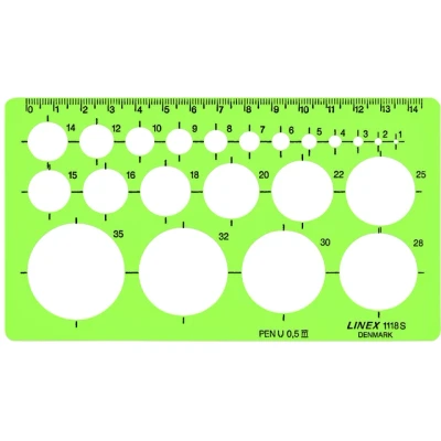 Afbeelding van LINEX cirkel sjabloon 1118s