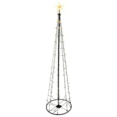 Afbeelding van LEX Led lichtboom met ster voor binnen en buiten, IP44, warmwit (120 cm, 70 leds)