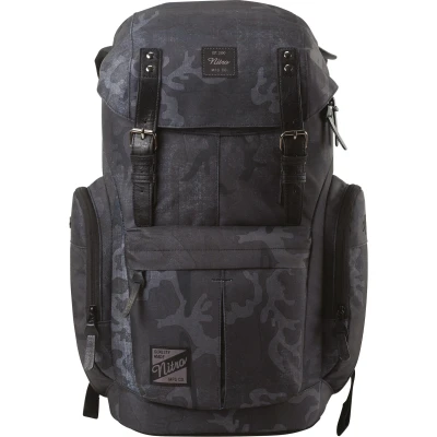 Afbeelding van Daypacker Dagrugzak in retrolook met gevoerd laptopvak, schoolrugzak, wandelrugzak of streetpack, Gesmede Camo, Eén maat,