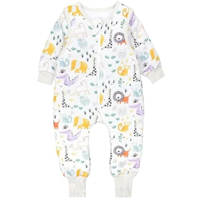 Afbeelding van TupTam Baby Slaapzak met Beentjes en Mouwtjes 2.5 Tog, Bonte safari dieren, 104 110