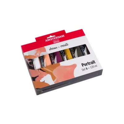 Afbeelding van Amsterdam Standard Series acrylverf portret set 6 x 120 ml