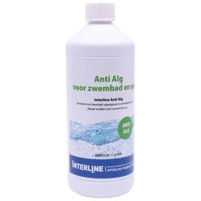 Afbeelding van Interline Anti alg 1 Liter Wit Zwembad Schoonmaak
