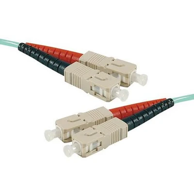 Afbeelding van Optische duplex jumper HD multi OM3 50 125 SC UPC aqua