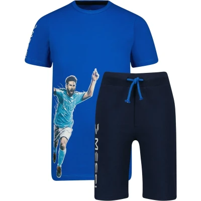 Afbeelding van Messi shortama Goal met printopdruk hardblauw/donkerblauw