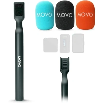 Afbeelding van Movo WMX HM Handheld draadloze microfoonadapter voor mini en 2 systemen Compatibel met DJI Mic, Rode Wireless GO, Hollyland Lark meer Mic Mount