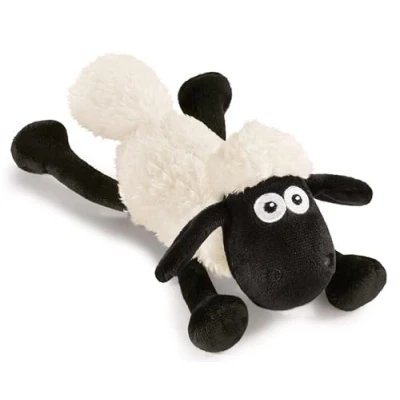 Afbeelding van Knuffel Shaun het Schaap 20 cm wit Zacht speelgoed gemaakt van pluche, schattig pluchen knuffeldier om mee te knuffelen en spelen, voor kinderen volwassenen