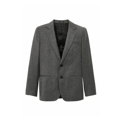 Afbeelding van Reiss heren Degree SB modern fit colbert in wolblend met paspelzakken de kleur Grijsmele, maat: 42