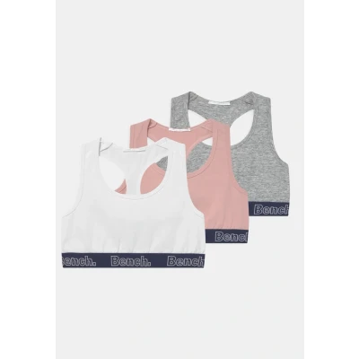 Afbeelding van Bench 3 PACK Bustier voor kinderen, Maat: 146/152, White