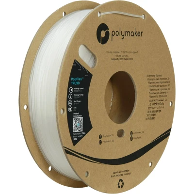 Afbeelding van Polymaker PolyFlex TPU 90A filament 1,75 mm Clear 750 Gr