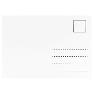 Afbeelding van Ideen mit Herz 100 blanco ansichtkaarten, wit, DIN A6, 10,5 cm x 14,8 cm, bedrukbaar, stabiele uitvoering, 300 g/m²
