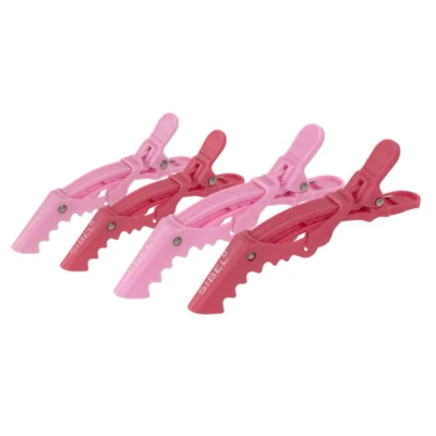Afbeelding van Sibel Verdeelklemmen Gator Clips Licht&amp;Donker Roze 11cm (6 Stuks)