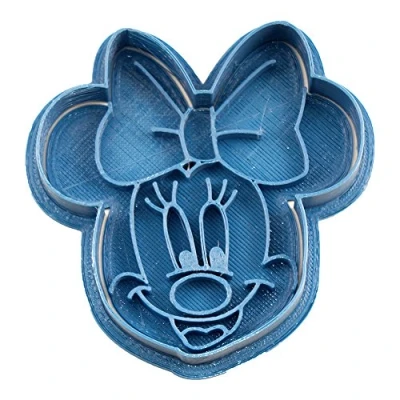 Afbeelding van Cuticuter CGMINNIECARA koekjesvorm, Minnie, blauw, 8 x 7 1,5 cm