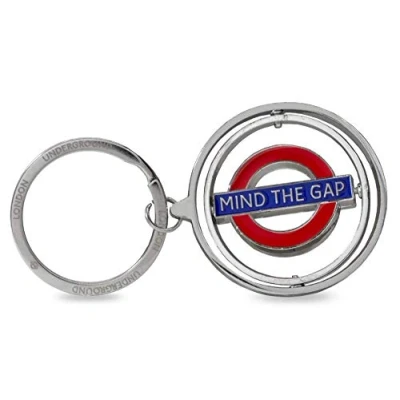 Afbeelding van London Underground Roundel Mind The Gap Metal Spinner sleutelhanger (gwc)