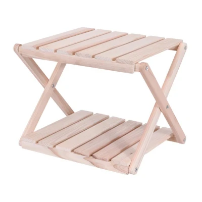 Afbeelding van Orange85 Bijzettafel Buiten Salontafel Tuintafel 38.5x31x32.5cm Hout