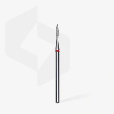 Afbeelding van STALEKS PRO Diamond bit scherpe vlam (rode ring) I set voor nagelfrezen slijper elektrische slijpapparaten nail dril apparatieve manicure en pedicure (FA11R016/8)