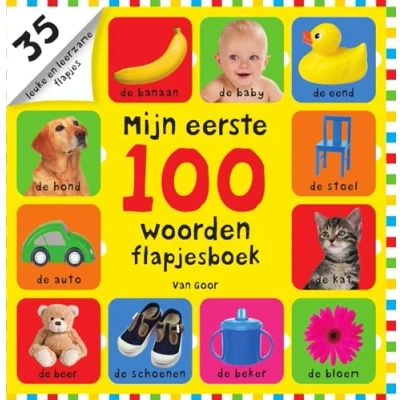 Afbeelding van Mijn eerste 100 woorden flapjesboek (Hardback)