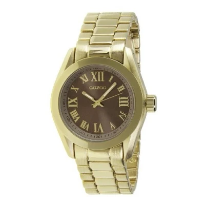 Afbeelding van OOZOO Timepieces goudkleurige horloge met roestvrijstalen armband C5722