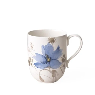 Afbeelding van Villeroy &amp; Boch Mok Mariefleur Gris Basic Gebroken wit