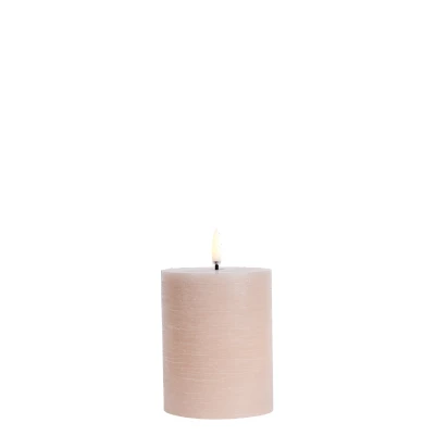 Afbeelding van Uyuni Led Rustieke Kaars Beige 7,8x10cm