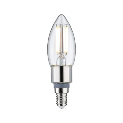 Afbeelding van Paulmann 28777 LED lamp filament kaars Dim to Warm 5W dimbaar verlichtingsmiddel helder goudlicht tot warmwit 1800 3000K E14