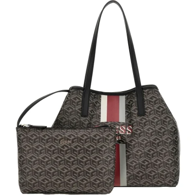 Afbeelding van GUESS Vikky II 2 In 1 Tote Charcoal Logo
