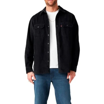 Afbeelding van Levi&#039;s Jackson Worker Overhemd, Heren, Maat: Large, Jet black