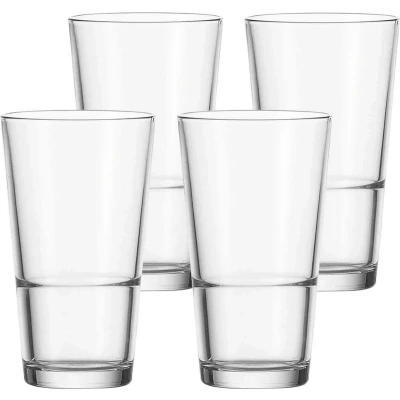 Afbeelding van Drinkglas Leonardo Stacking XL Even 550 ml (4 Delig)