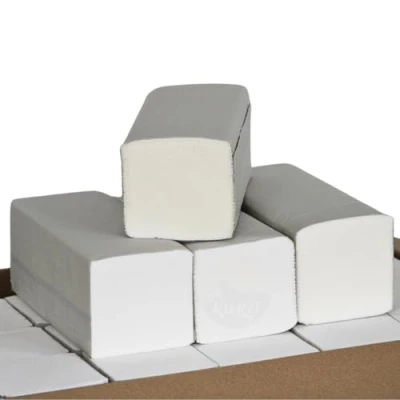 Afbeelding van KURTT Premium papieren handdoeken wit 3 x 200 vellen 2 laags 25 23 cm ZZ vouwpapier natuur all purpose geschikt voor dispensers wegwerphanddoeken wegwerp top kwaliteit !