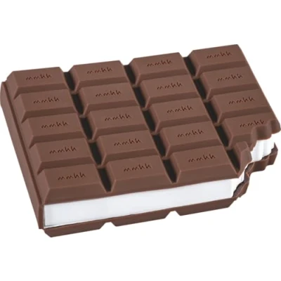 Afbeelding van Brunnen 1027348 notitieblok chocolade (met afgebijten hoek, met 100 zelfklevende notities)