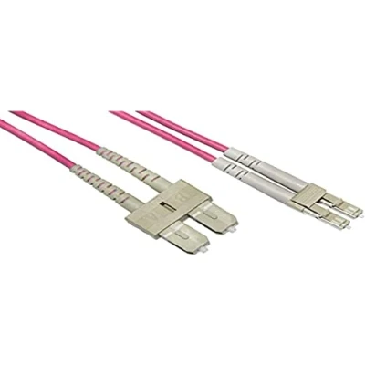 Afbeelding van Multimode LSZH Duplex 50/125 Glasvezel kabel LC SC, 1 m.