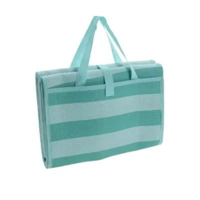 Afbeelding van Strandmat PP 200x150 cm blauw